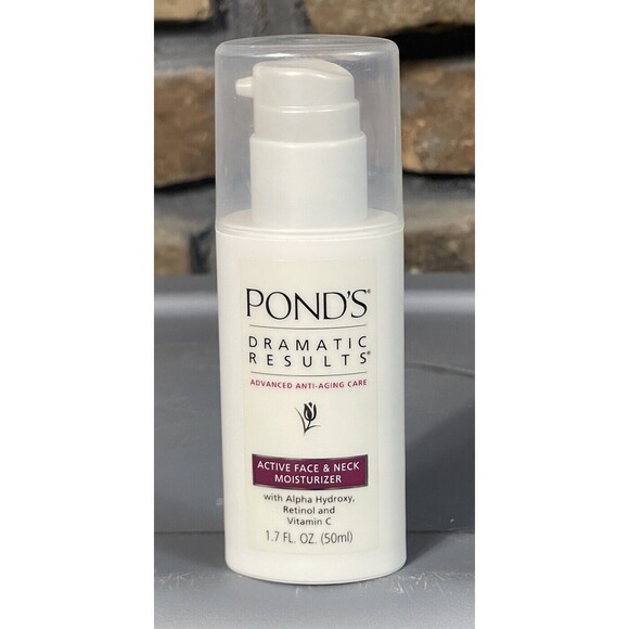 Ponds Dramatic Results Active Face Neck Moisturizer Advanced Anti Aging 1.7oz - Picture 1 of 6